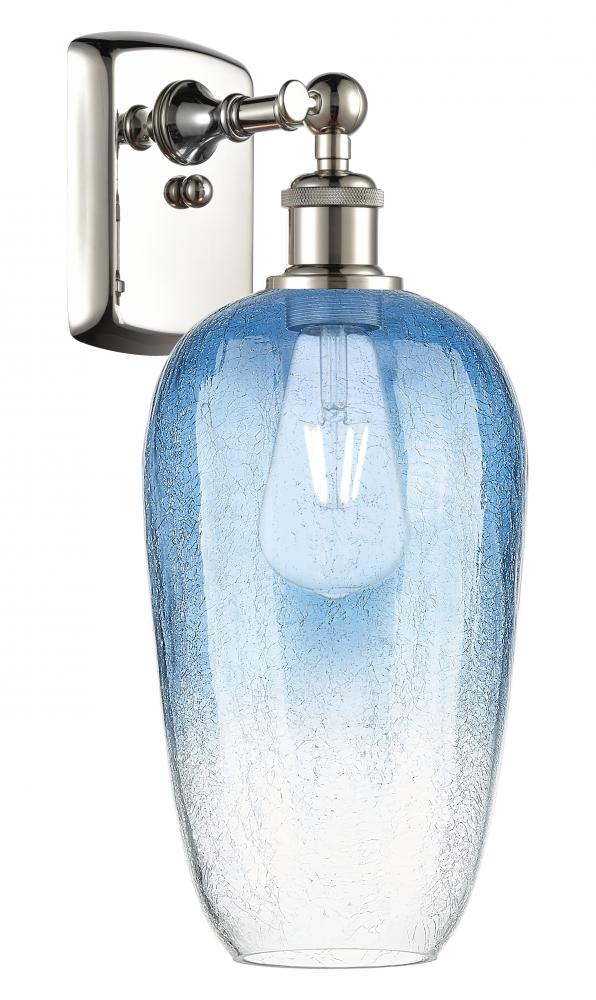 Brookhaven Flute - 1 Light - 7 inch - Polished Nickel - Sconce