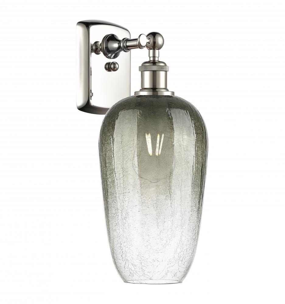 Brookhaven Flute - 1 Light - 7 inch - Polished Nickel - Sconce