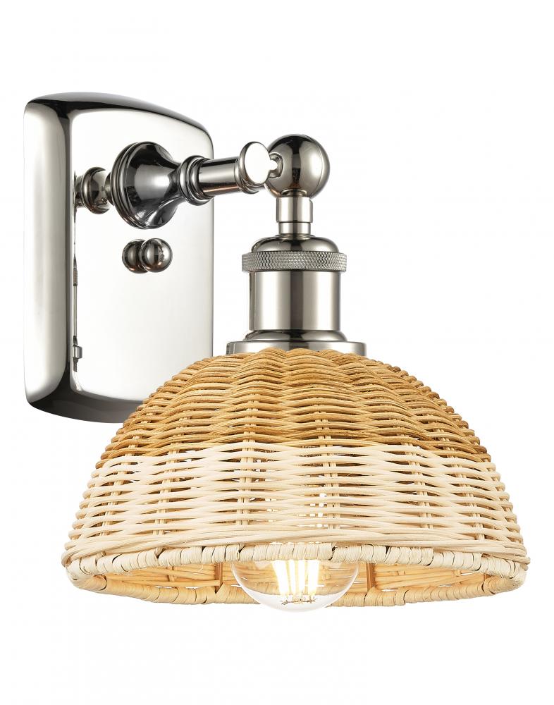 Bristol Natural II - 1 Light - 8 inch - Polished Nickel - Sconce