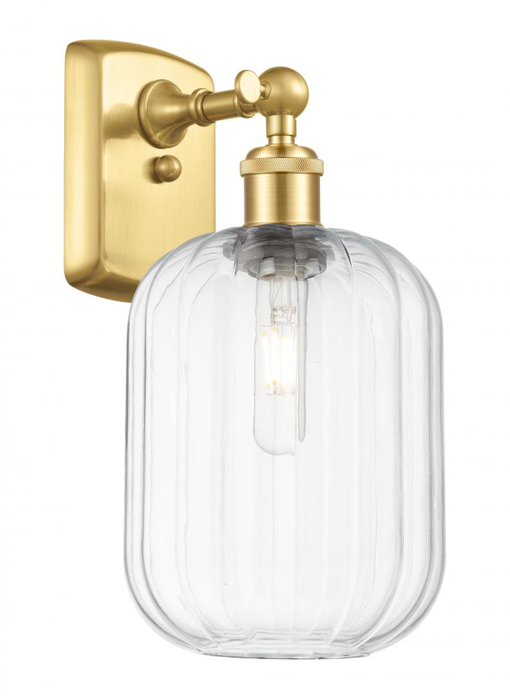Preston Cylinder - 1 Light - 7 inch - Satin Gold - Sconce