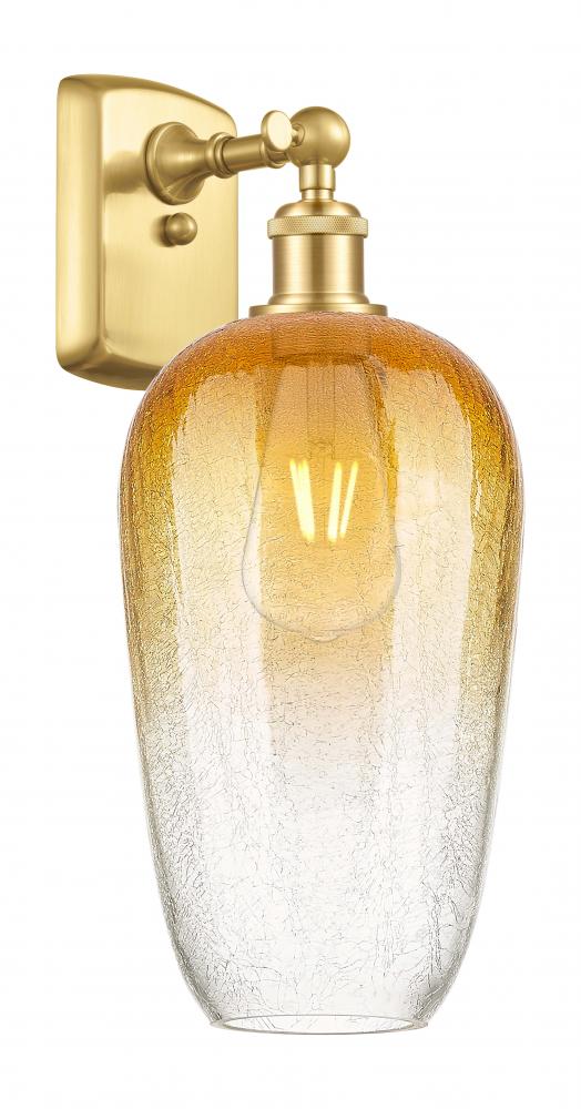 Brookhaven Flute - 1 Light - 7 inch - Satin Gold - Sconce