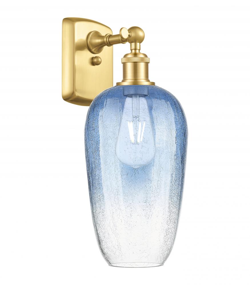 Brookhaven Flute - 1 Light - 7 inch - Satin Gold - Sconce