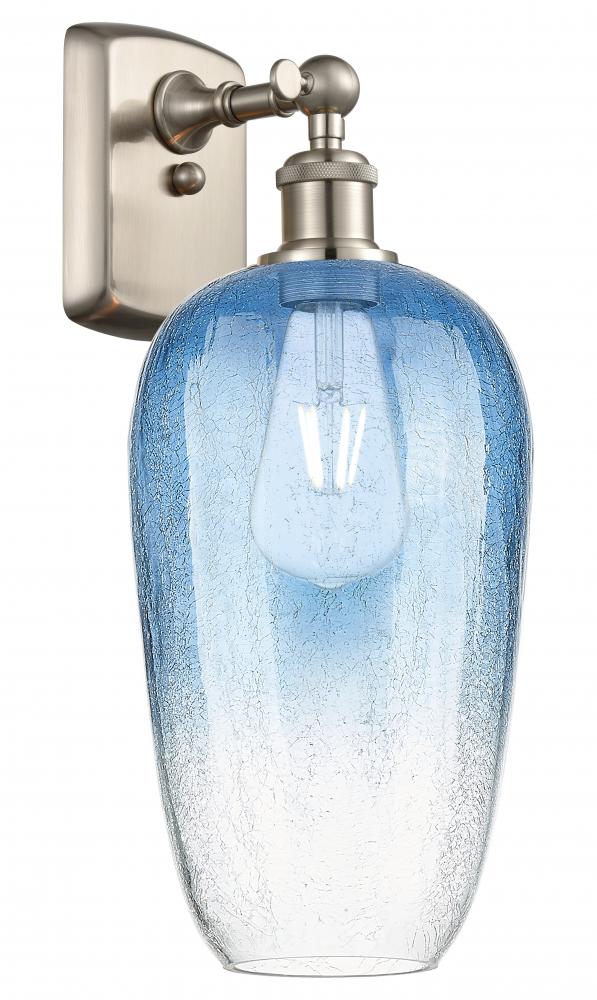 Brookhaven Flute - 1 Light - 7 inch - Brushed Satin Nickel - Sconce