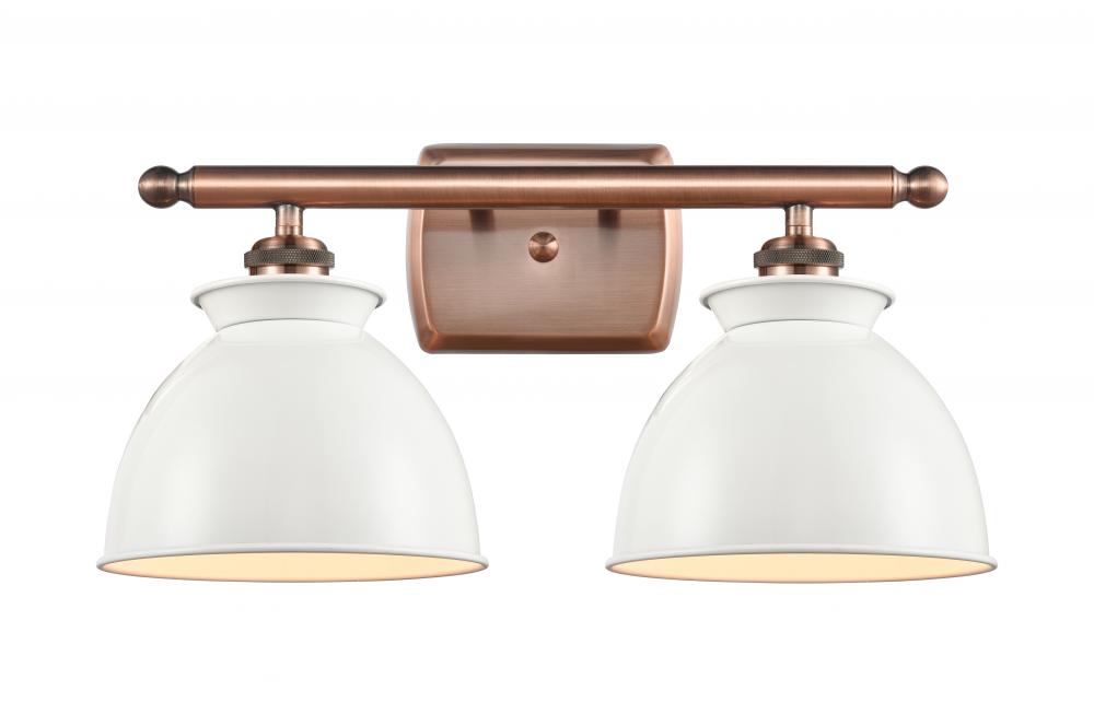 Adirondack - 2 Light - 18 inch - Antique Copper - Bath Vanity Light