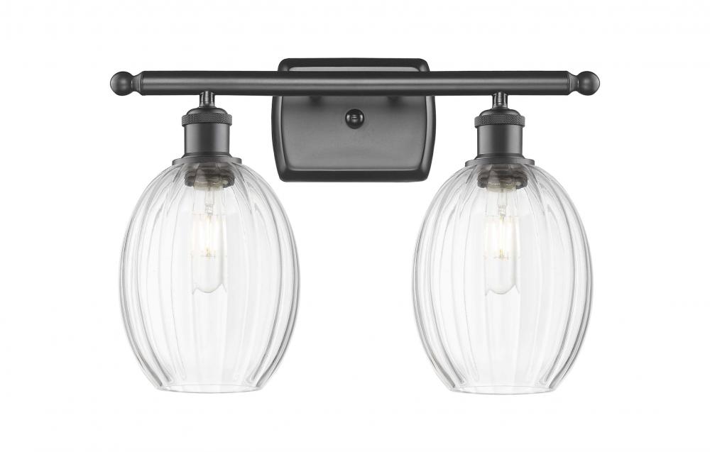 Preston Bulb - 2 Light - 16 inch - Oil Rubbed Bronze - Bath Vanity Light