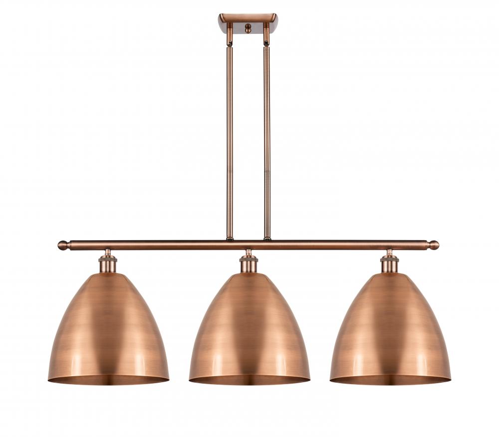 Bristol - 3 Light - 39 inch - Antique Copper - Stem hung - Island Light