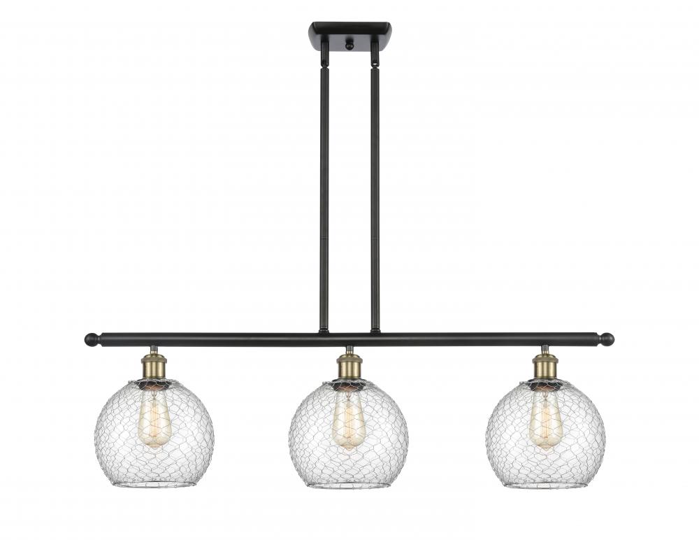 Farmhouse Chicken Wire 3 Light Island Light