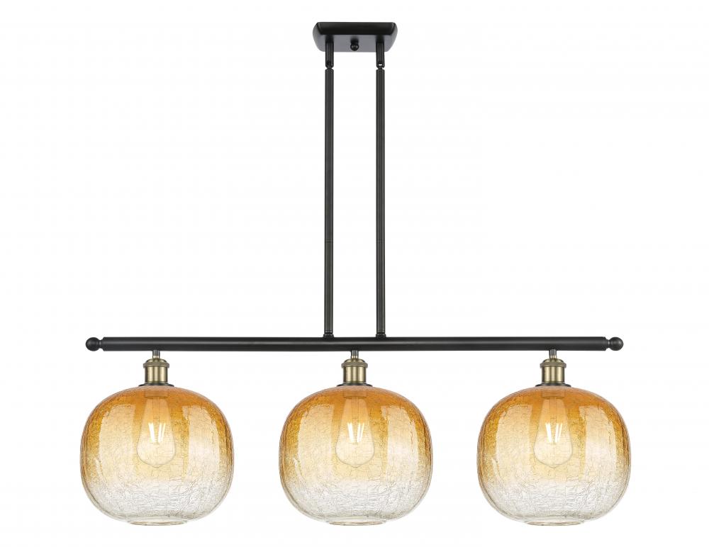 Brookhaven Sphere - 3 Light - 37 inch - Black Antique Brass - Stem Hung - Island Light