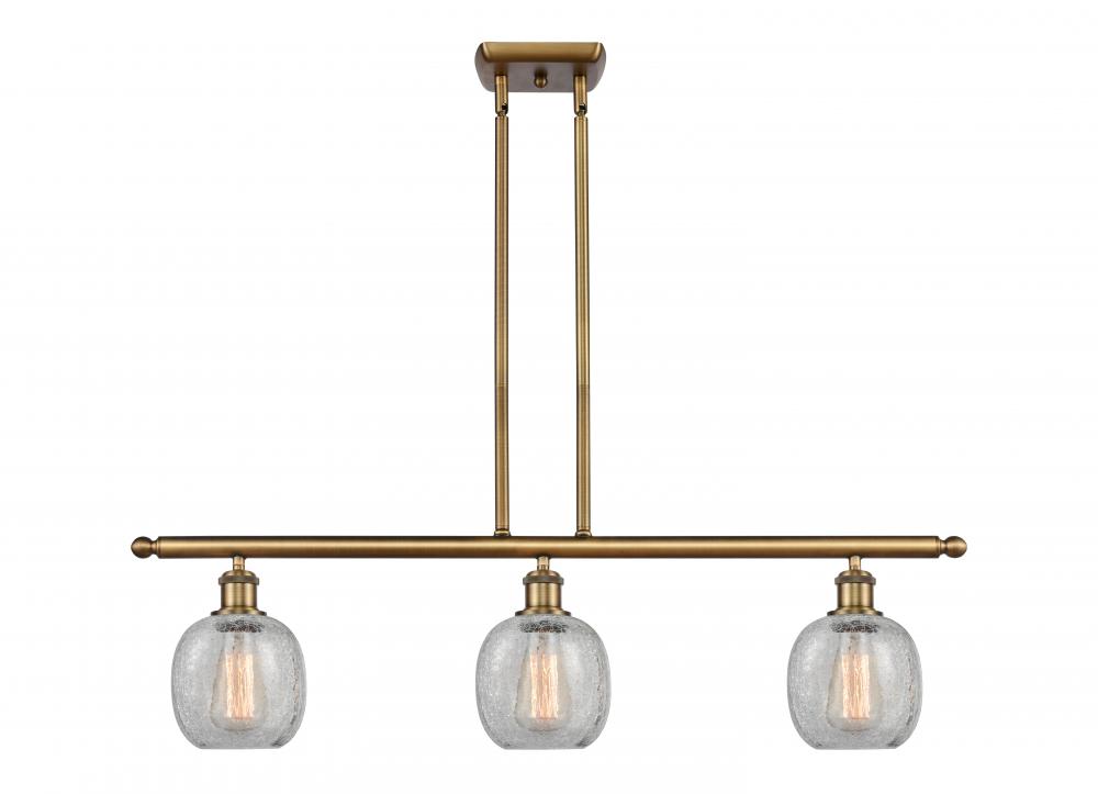 Belfast - 3 Light - 36 inch - Brushed Brass - Stem hung - Island Light