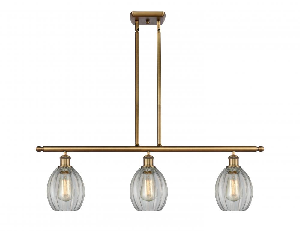 Eaton - 3 Light - 36 inch - Brushed Brass - Stem hung - Island Light