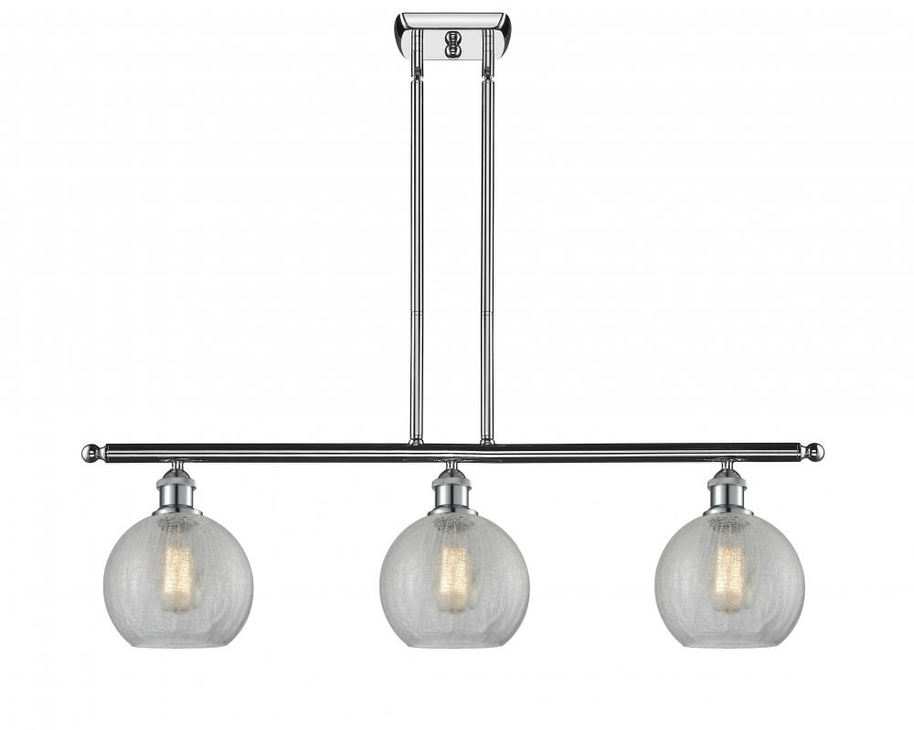 Athens - 3 Light - 36 inch - Polished Chrome - Stem hung - Island Light