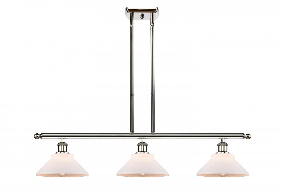 Orwell - 3 Light - 36 inch - Polished Nickel - Stem hung - Island Light