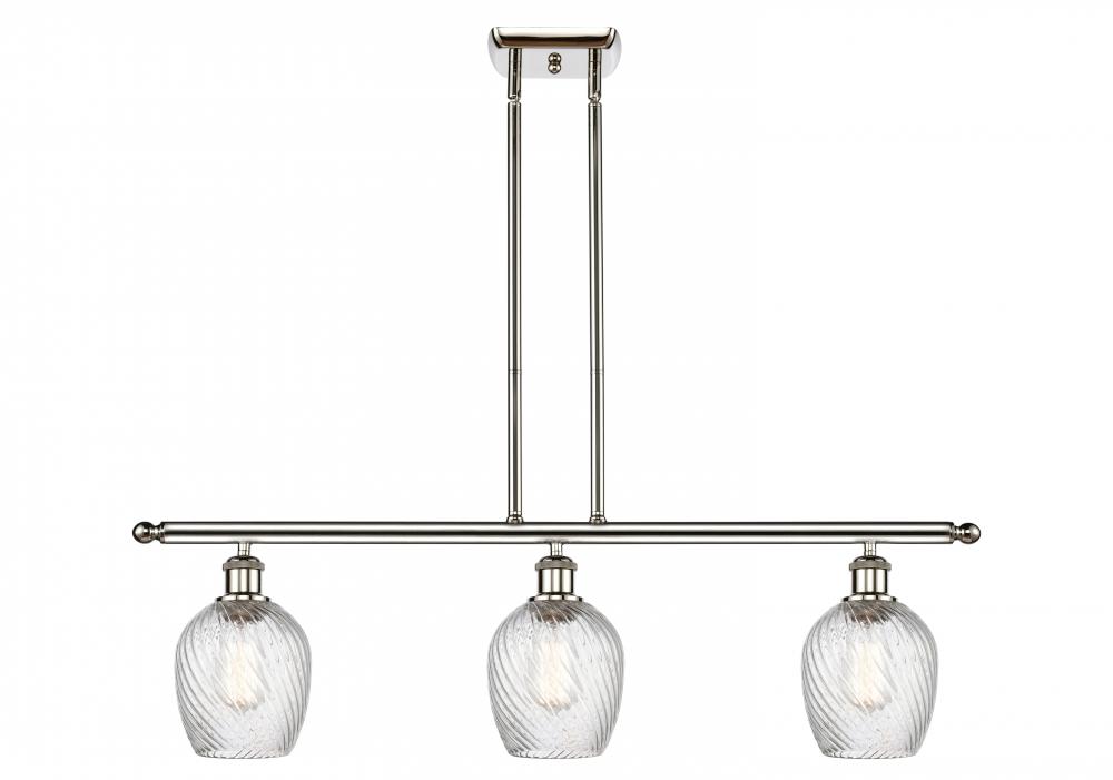 Salina - 3 Light - 36 inch - Polished Nickel - Stem hung - Island Light
