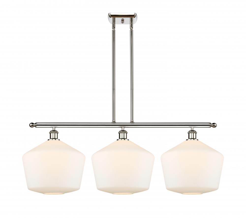Cindyrella - 3 Light - 39 inch - Polished Nickel - Stem hung - Island Light