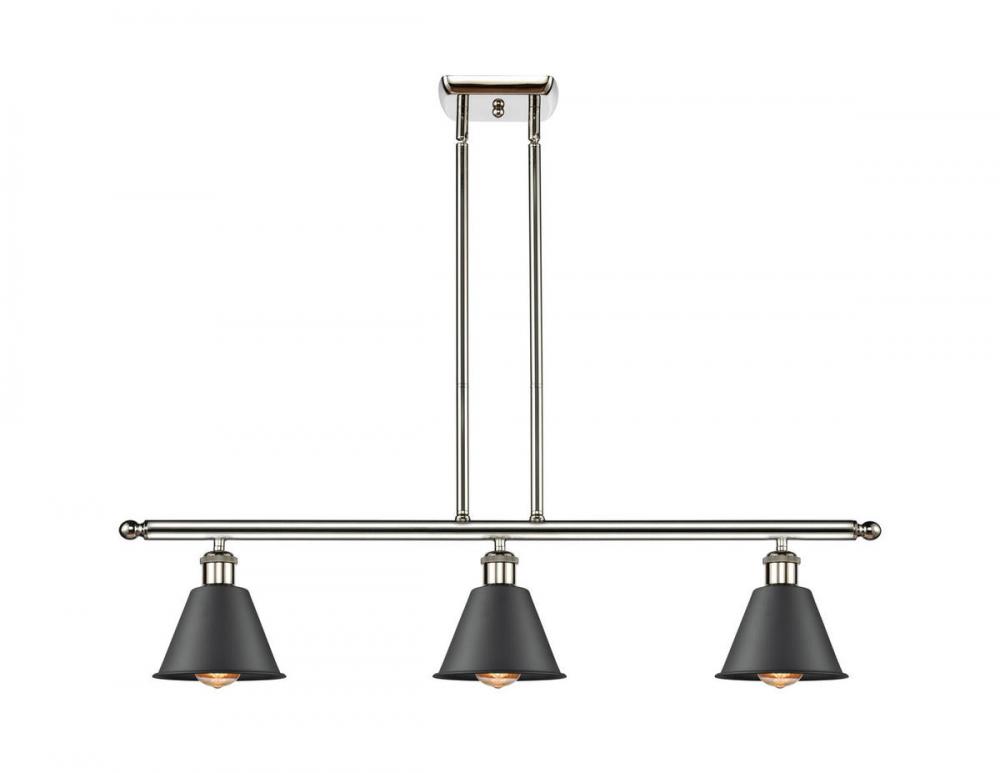 Smithfield - 3 Light - 36 inch - Polished Nickel - Stem hung - Island Light