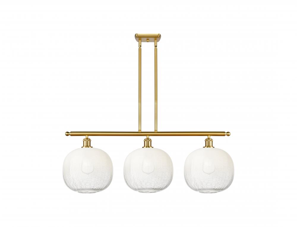 Brookhaven Sphere - 3 Light - 37 inch - Satin Gold - Stem Hung - Island Light