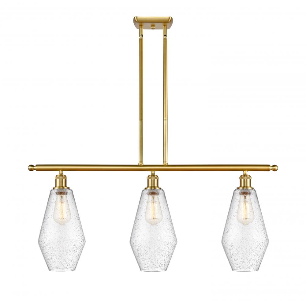 Cindyrella - 3 Light - 36 inch - Satin Gold - Stem hung - Island Light
