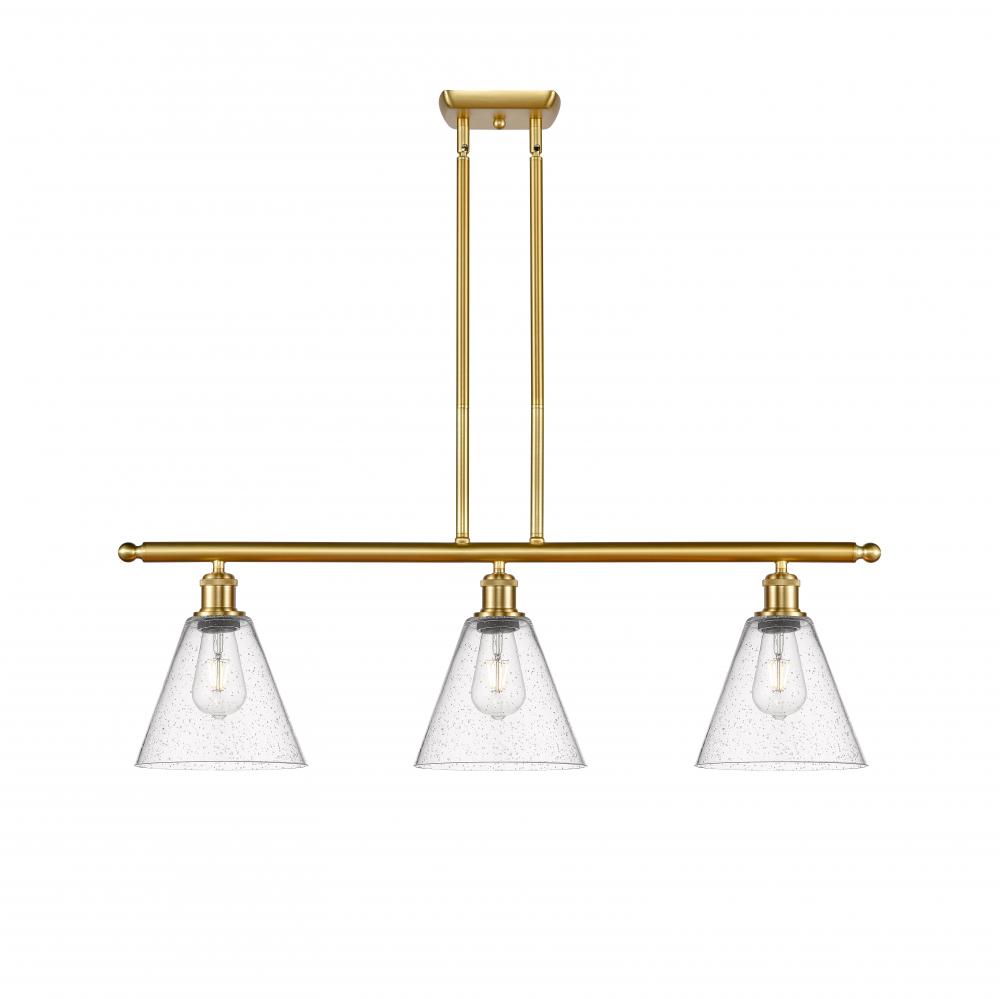 Berkshire - 3 Light - 36 inch - Satin Gold - Stem hung - Island Light