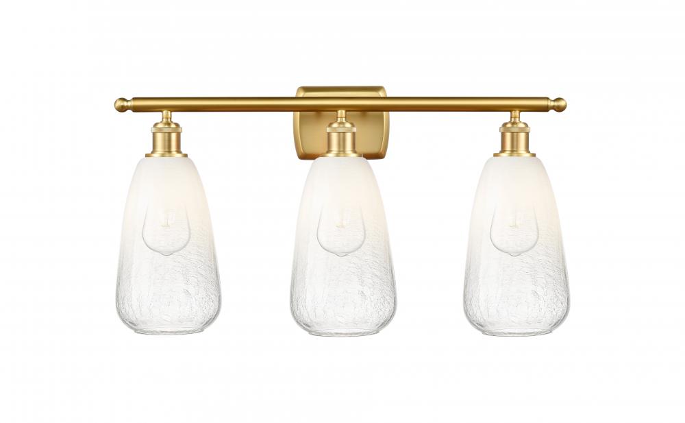 Brookhaven Almond - 3 Light - 26 inch - Satin Gold - Bath Vanity Light