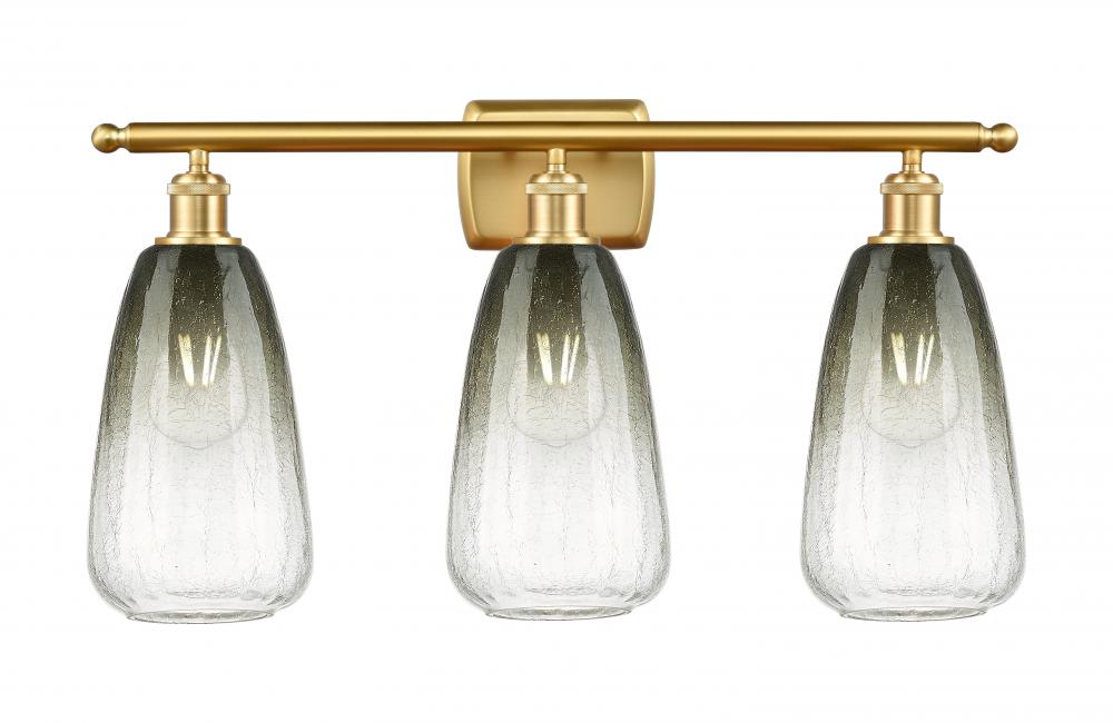 Brookhaven Almond - 3 Light - 26 inch - Satin Gold - Bath Vanity Light