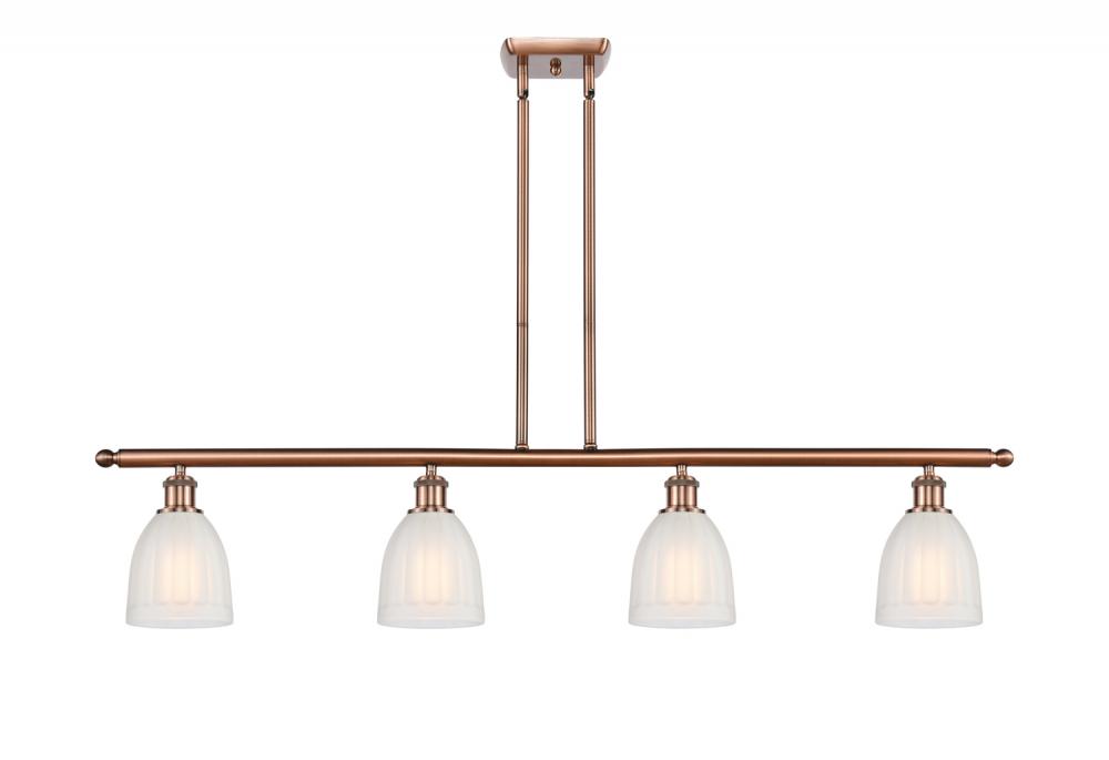 Brookfield - 4 Light - 48 inch - Antique Copper - Stem hung - Island Light