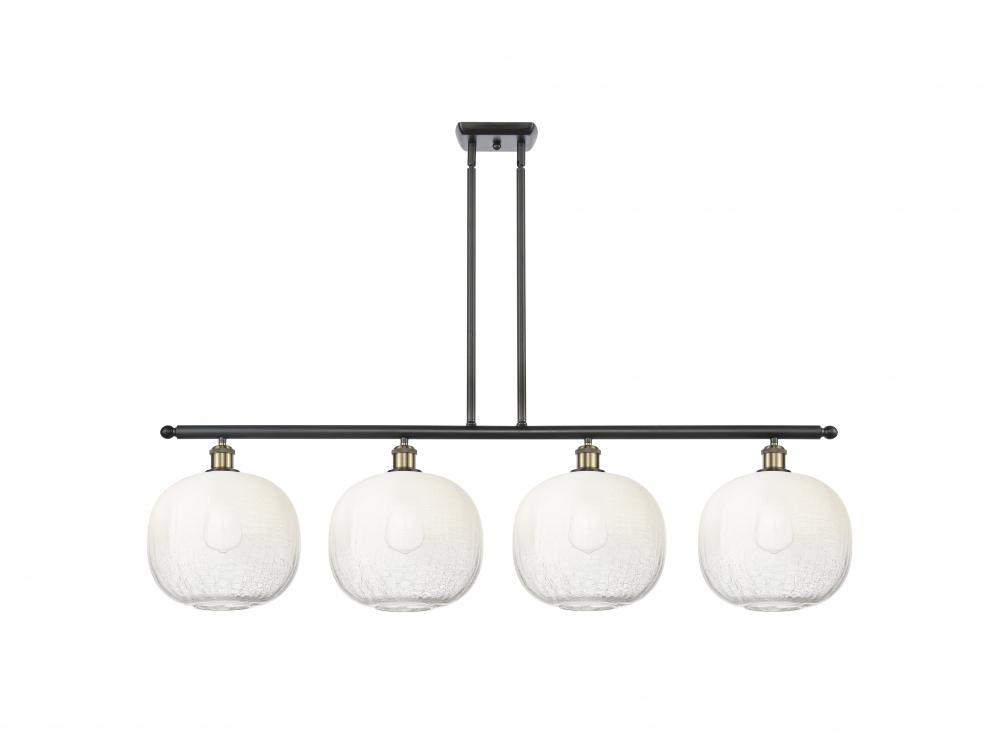 Brookhaven Sphere - 4 Light - 49 inch - Black Antique Brass - Stem Hung - Island Light