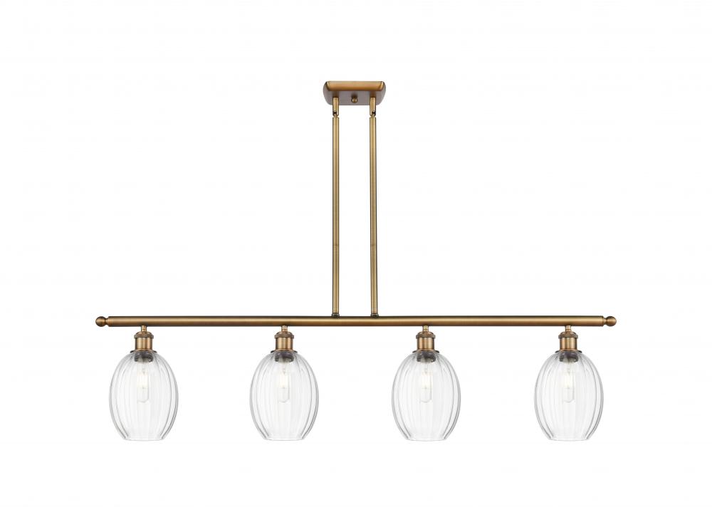 Preston Bulb - 4 Light - 48 inch - Brushed Brass - Stem Hung - Island Light
