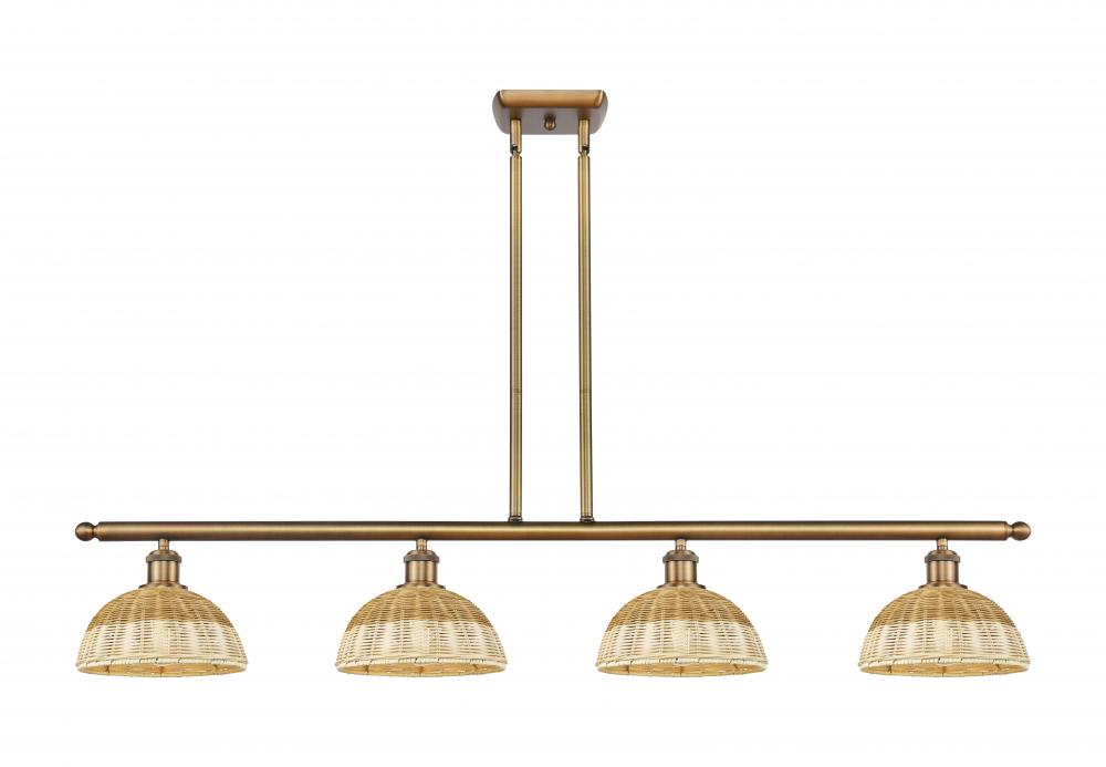 Bristol Natural II - 4 Light - 48 inch - Brushed Brass - Stem Hung - Island Light
