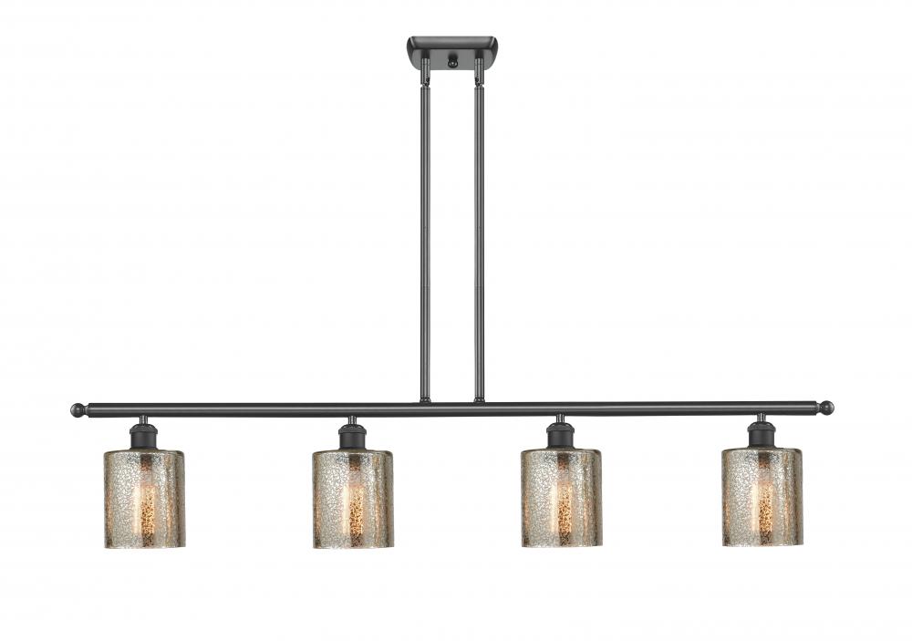 Cobbleskill - 4 Light - 48 inch - Matte Black - Stem hung - Island Light