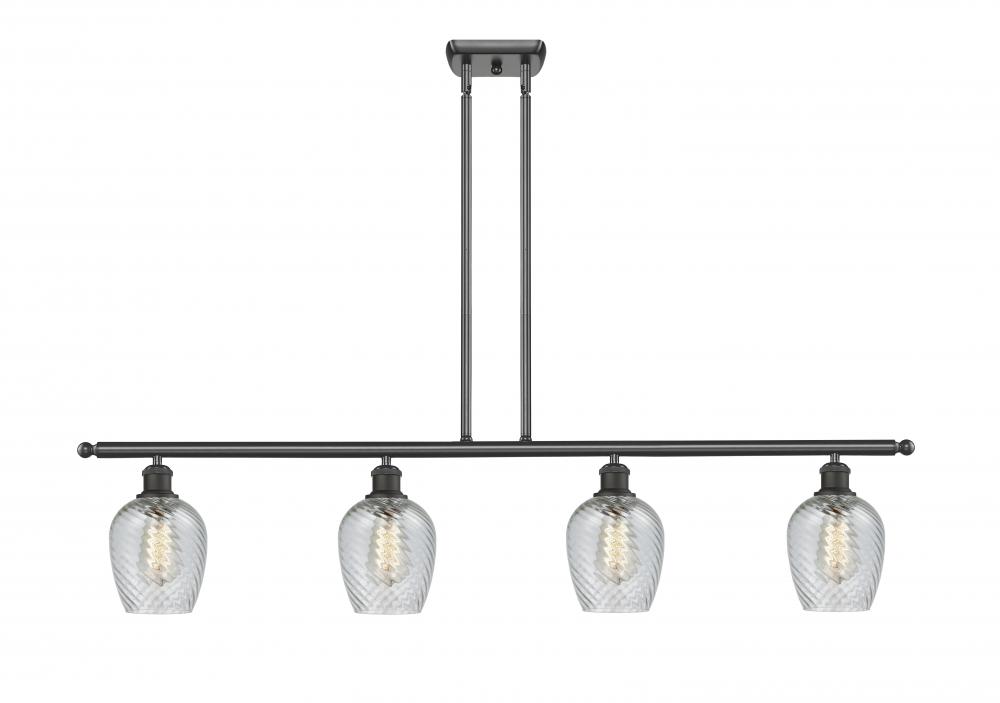 Salina - 4 Light - 48 inch - Oil Rubbed Bronze - Stem hung - Island Light