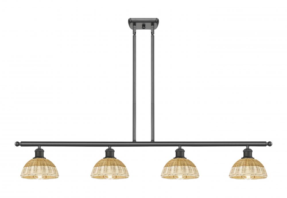 Bristol Natural II - 4 Light - 48 inch - Oil Rubbed Bronze - Stem Hung - Island Light