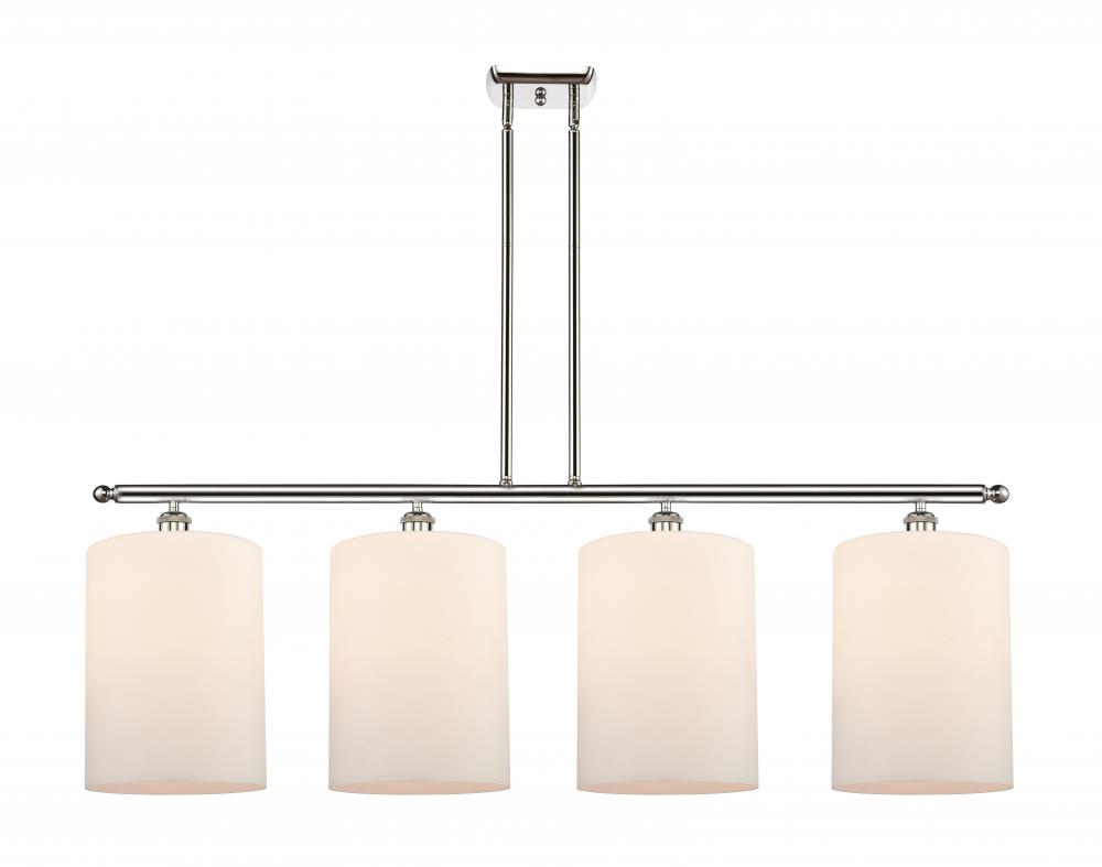 Cobbleskill - 4 Light - 48 inch - Polished Nickel - Stem hung - Island Light
