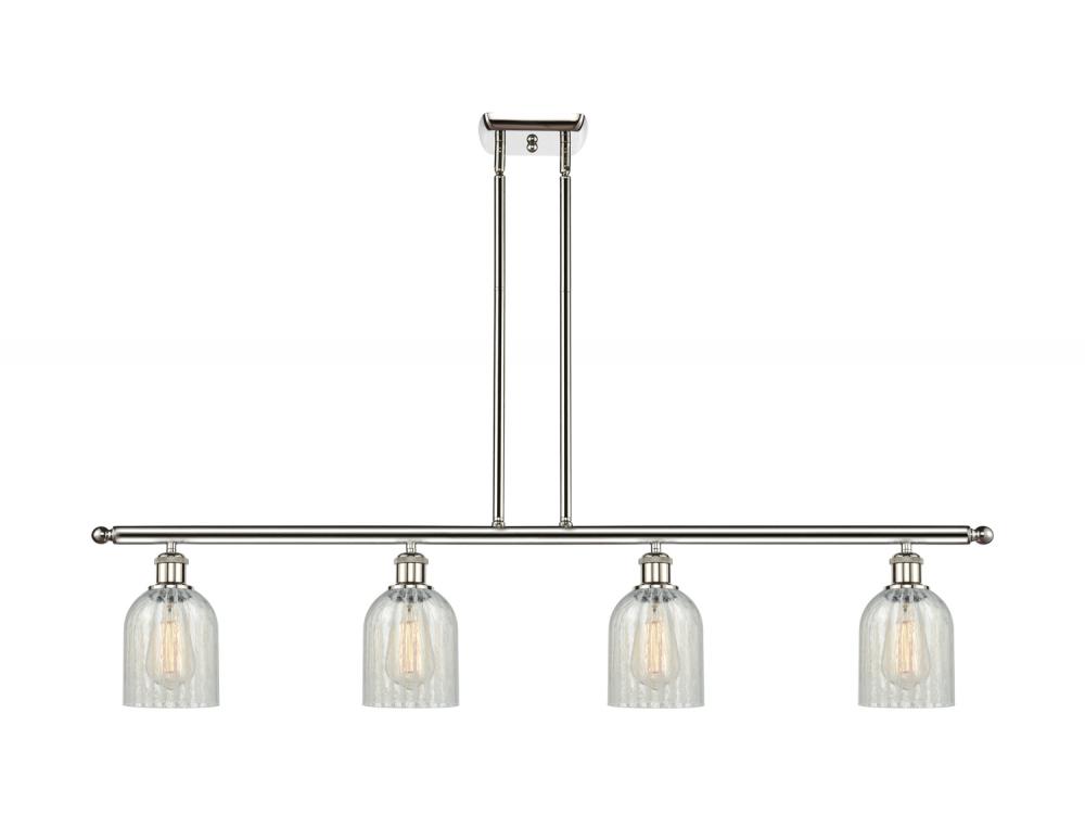 Caledonia - 4 Light - 48 inch - Polished Nickel - Stem hung - Island Light