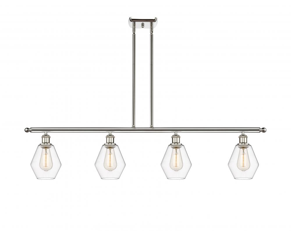 Cindyrella - 4 Light - 48 inch - Polished Nickel - Stem hung - Island Light