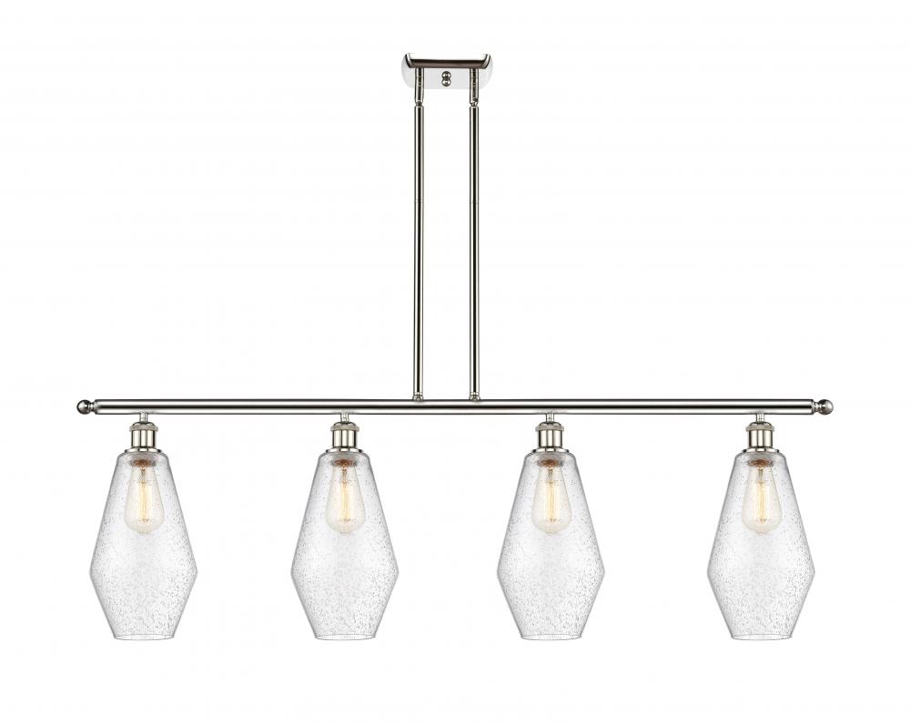 Cindyrella - 4 Light - 48 inch - Polished Nickel - Stem hung - Island Light