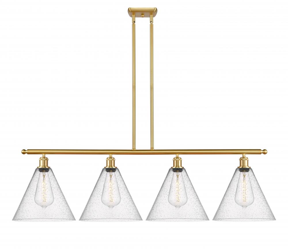 Berkshire - 4 Light - 50 inch - Satin Gold - Stem hung - Island Light