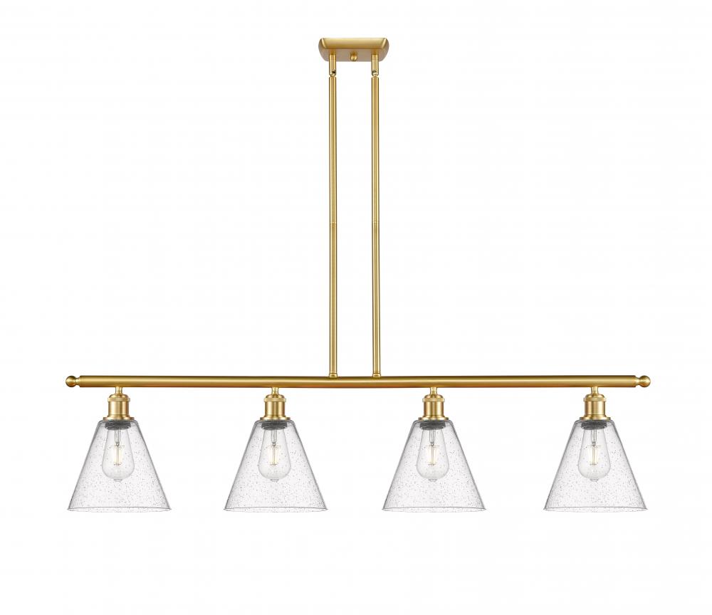 Berkshire - 4 Light - 48 inch - Satin Gold - Stem hung - Island Light