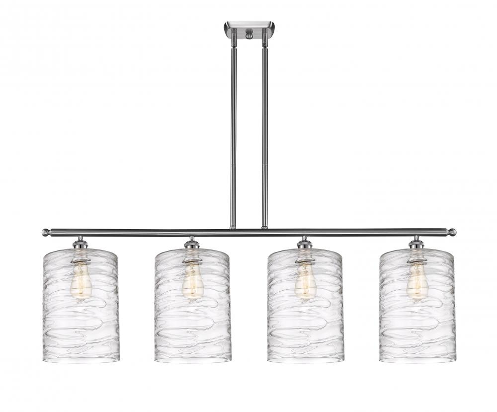 Cobbleskill - 4 Light - 48 inch - Brushed Satin Nickel - Stem hung - Island Light