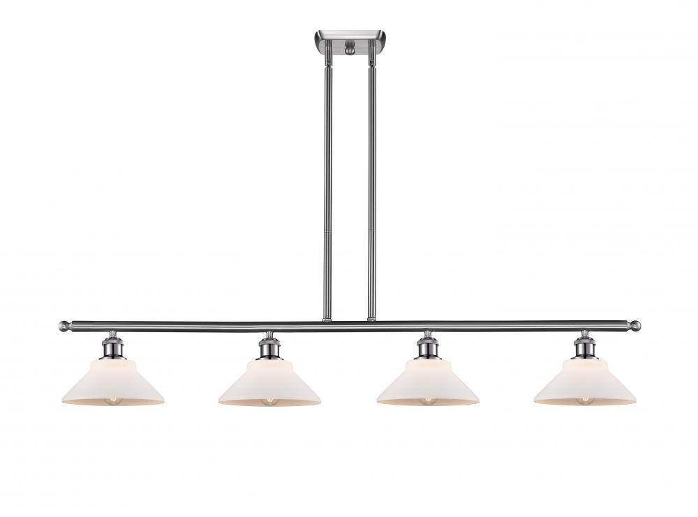 Orwell - 4 Light - 48 inch - Brushed Satin Nickel - Stem hung - Island Light