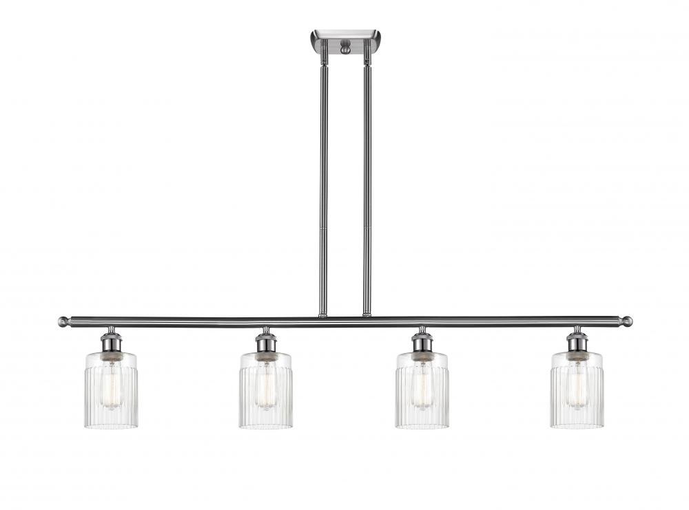 Hadley - 4 Light - 48 inch - Brushed Satin Nickel - Stem hung - Island Light