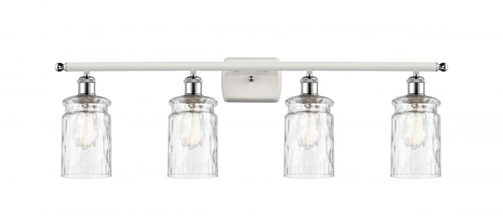 Candor - 4 Light - 35 inch - White Polished Chrome - Bath Vanity Light