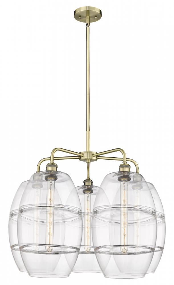 Vaz - 5 Light - 28 inch - Antique Brass - Chandelier