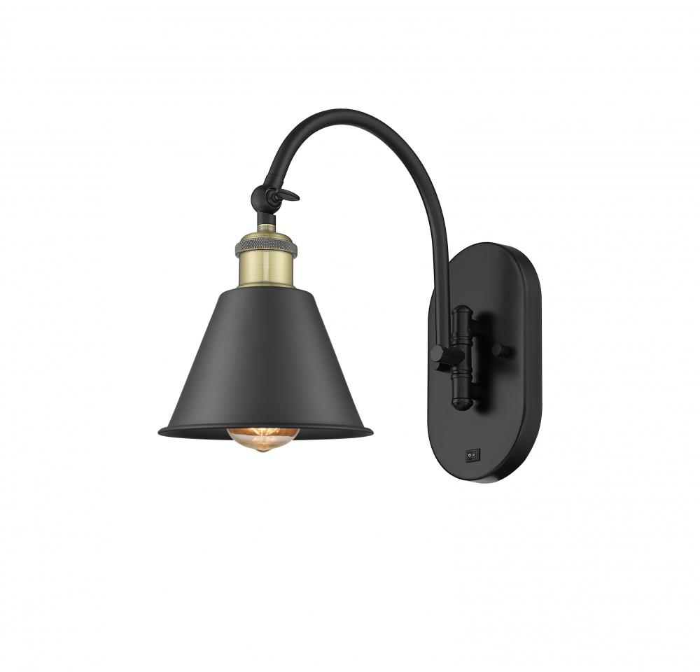 Smithfield - 1 Light - 7 inch - Black Antique Brass - Adjustable Swing Arm