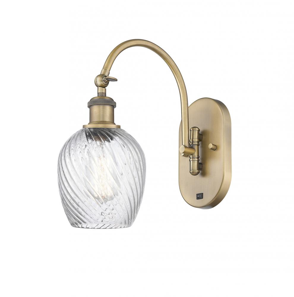 Salina - 1 Light - 6 inch - Brushed Brass - Adjustable Swing Arm