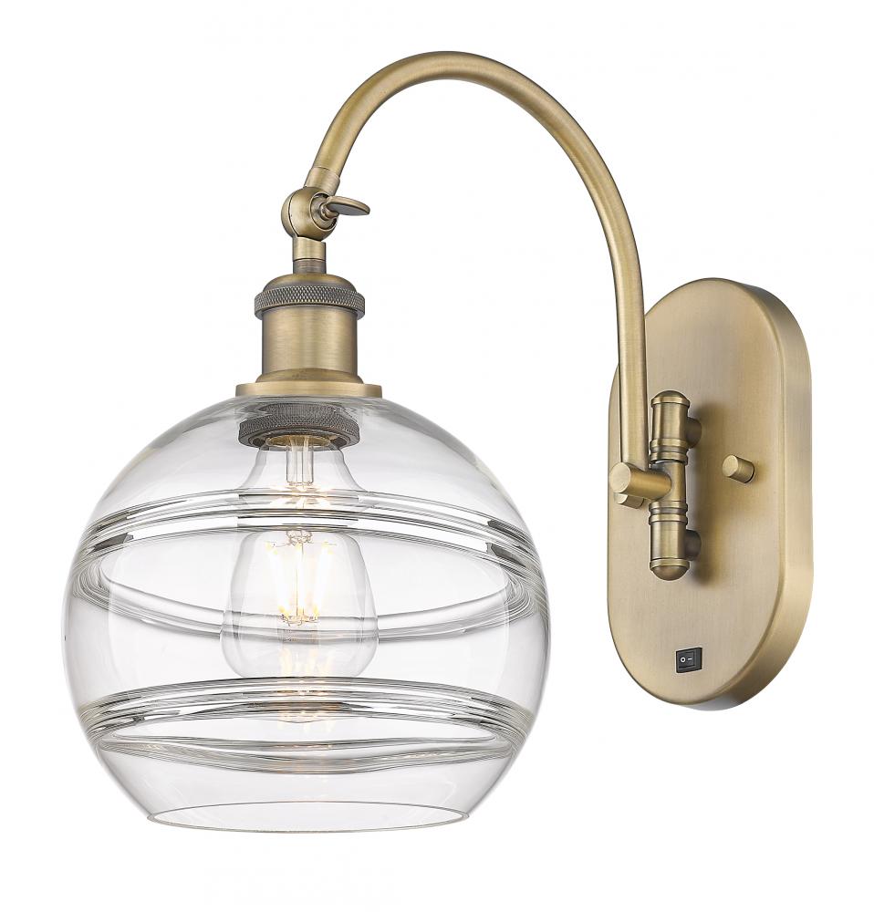 Rochester - 1 Light - 8 inch - Brushed Brass - Adjustable Swing Arm