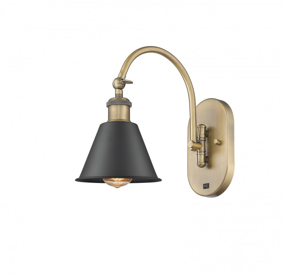 Smithfield - 1 Light - 7 inch - Brushed Brass - Adjustable Swing Arm
