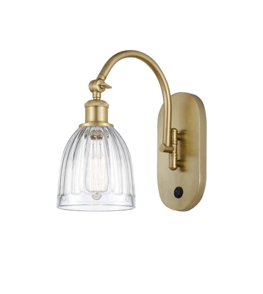 Brookfield - 1 Light - 6 inch - Satin Gold - Adjustable Swing Arm