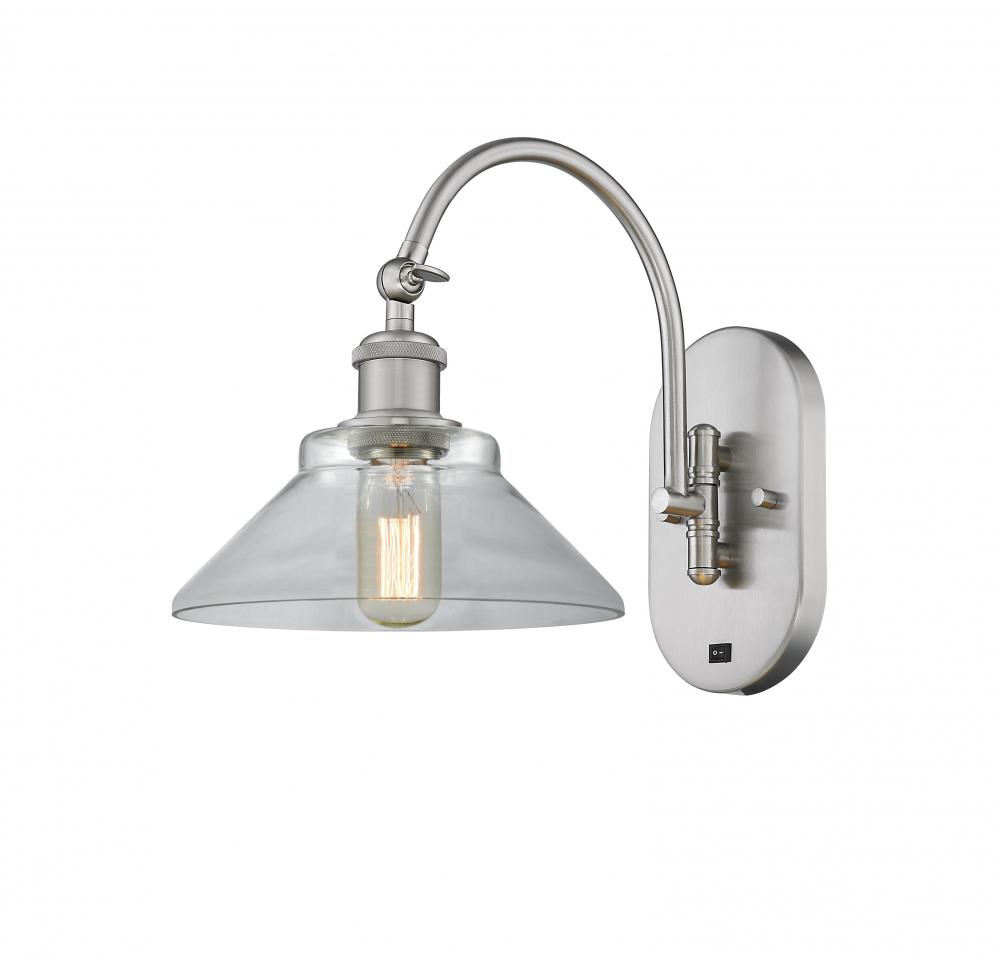 Orwell - 1 Light - 8 inch - Brushed Satin Nickel - Adjustable Swing Arm