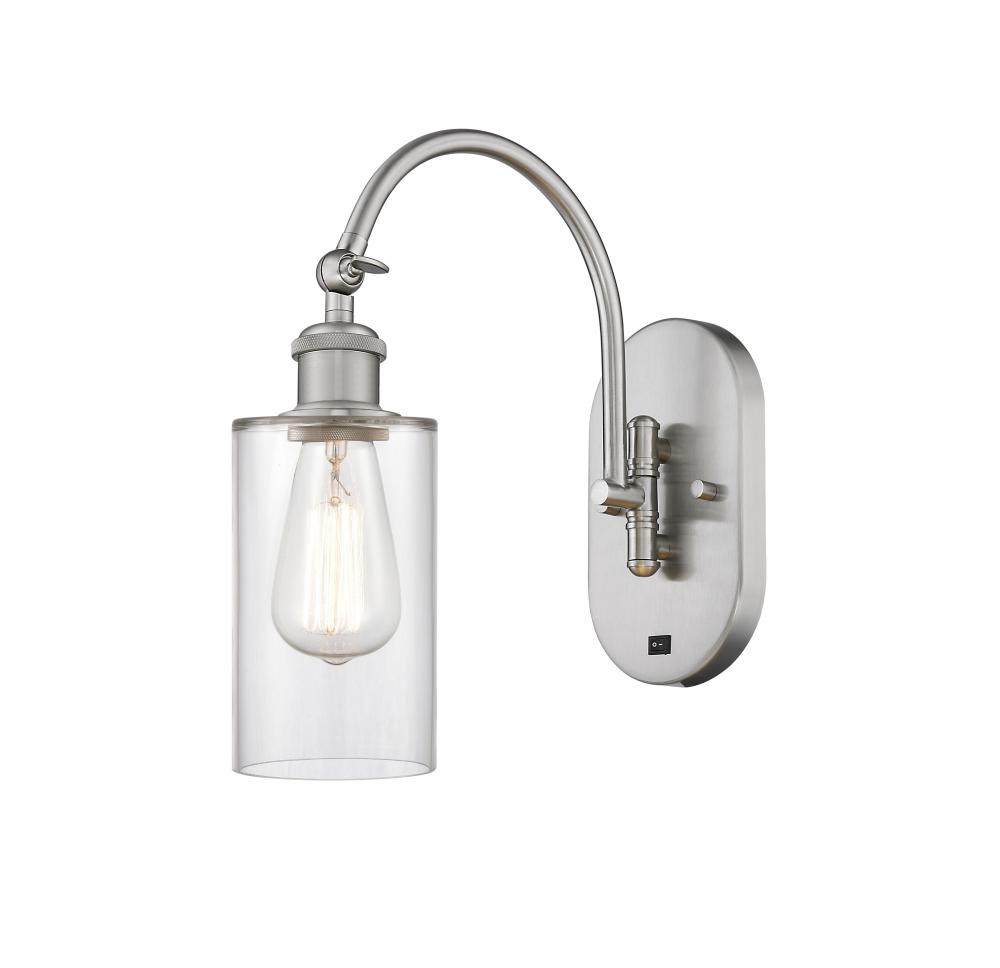 Clymer - 1 Light - 4 inch - Brushed Satin Nickel - Adjustable Swing Arm