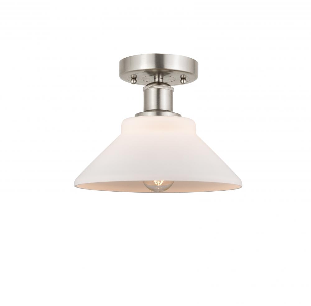 Orwell - 1 Light - 8 inch - Brushed Satin Nickel - Semi-Flush Mount